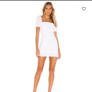 Superdown - Rumor Ruched Dress in White